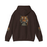 Tiger 'God Money Power' Hoodie – Bold Graphic Animal Print Pullover