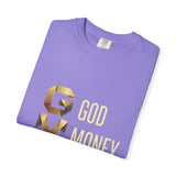 T-Shirt — GVMP Gold Graphic: "God Money Power" Statement Tee