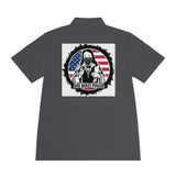 Patriotic 'God Money Power' Polo — Mens Flag Graphic Sport Polo