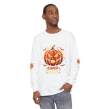 Halloween Pumpkin Jack-O'- “God Money Power” Lantern Long Sleeve Tee