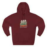 God Money Power Hoodie — Retro Bold Graphic Pullover