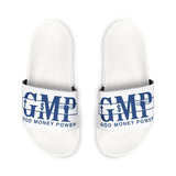 Men's Slide Sandals — 'GMP' God Money Power Logo Removable-Strap Pool Slides