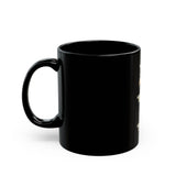 Black 'God Money Power' Ceramic Coffee Mug – 11oz & 15oz Motivational Gift