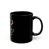 God Money Power (GMP) Black Coffee Mug — Gold Script 11oz/15oz