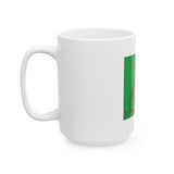 Religious Icon Bandana Mug — "God Money Power" Ceramic Coffee Cup (11oz, 15oz)