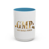 God Money Power (GMP) Accent Coffee Mug — Inspirational Religious Coffee Cup