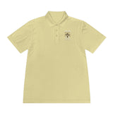 Money Power Polo — Men's White Sport Polo with 'GMP Money Power' Gold Dice Emblem