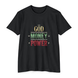 God Money Power T-Shirt – Retro Faith & Hustle Graphic Tee