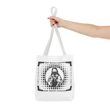 Tote Bag — "God Money Power" Retro Saint Graphic Tote