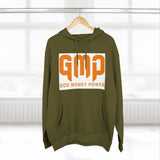 GMP "God Money Power" Hoodie — Bold Orange Streetwear Fleece