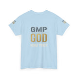 GMP GOD Money Power T-Shirt — Bold Gold Logo Tee