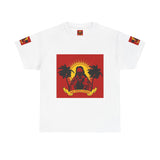 Surf Saint T‑Shirt — Vintage Palm Beach Vibes ("Our Savior Protects" Banner)