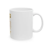 GMP Tiger Ceramic Mug — "God Money Power" Gold Lion/Tiger Graphic (11oz & 15oz)