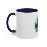 God Money Power Accent Coffee Mug — Inspirational Faith & Success Ceramic Mug (11/15oz)