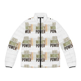 God Money Power Puffer Jacket — Bold Statement Men's All-Over Print