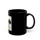 Black Ceramic Mug — Tropical St. Icon Design with 'God Blessed Florida' Banner