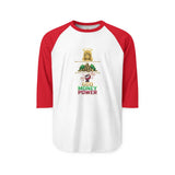 God Money Power Graphic Raglan Shirt