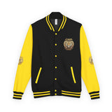 Tiger Crest Letterman Jacket — GMP "Good Money Power" Red & White Varsity