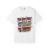 Inspirational Graphic T-Shirt — "Put God First, Hustle for the Money, Put Yourself in Power"