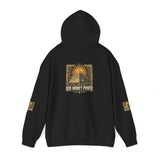 Pyramid Sunburst Hoodie — Mystical Egyptian Graphic Hooded Sweatshirt