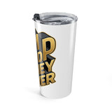 20oz Tumbler — Gold Block 'God, Money, Power' Graphic Travel Cup