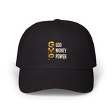 Dad Cap — Gold Leopard "GWP: Good Weekend Planner" Embroidered Baseball Hat