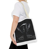 Angel Of Death Grim Reaper Wings Tote Bag — Gothic Scythe Design