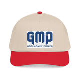 GMP "God Money Power" Mid Profile Baseball Cap - Vintage Athletic Logo Hat
