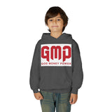 Youth Hoodie - GMP (God Money Power) Bold Red Graphic