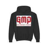 Youth Hoodie - GMP (God Money Power) Bold Red Graphic