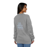 God Money Power Graphic Sweatshirt — Blue Retro Anime Streetwear