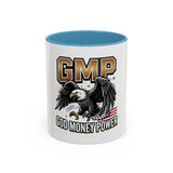 GMP ‘God Money Power’ Accent Coffee Mug - Bold Eagle Graphic 11/15oz
