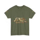 GMP "God Money Power" Tee - Gold Logo Graphic T-Shirt