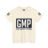 GMP “God Money Power” Graphic Tee — Bold Logo Cotton T-Shirt