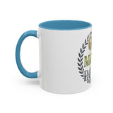 God Money Power Accent Coffee Mug — Inspirational Faith & Success Ceramic Mug (11/15 oz)