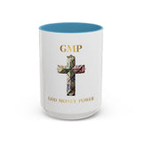God Money Power Coffee Mug – GMP Cross Design (11oz & 15oz)