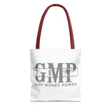 GMP "God Money Power" Printed Tote Bag — Faith & Finance Canvas Tote