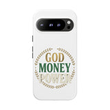 Phone Case — "God Money Power" Inspirational Religious Design