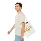 Inspirational 'Put God First, Hustle For The Money' Tote Bag