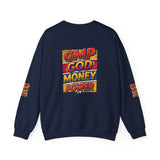 GMP God Money Power Graphic Crewneck Sweatshirt