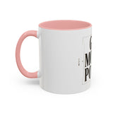 God Money Power Accent Coffee Mug – Inspirational Religious Typography Mug (11/15oz)