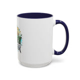 God Money Power Accent Coffee Mug — Inspirational Faith & Success Ceramic Mug (11/15oz)