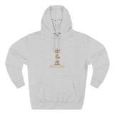 God Money Power Hoodie — Crown & Coin Vertical Graphic Fleece Hoodie