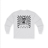 Long Sleeve Tee — 'God, Money, Power' Street Art Graphic