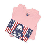 God Money Power Tee — Patriotic Bandana Saint Graphic T-Shirt