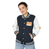 Letterman Jacket — "GMP (God Money Power)" Red & White Varsity Jacket