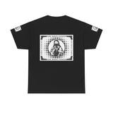 Graphic Tee — “God Money Power” Retro Stencil Jesus Streetwear T‑Shirt