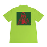 Polo Shirt — Red & Green Retro Skate Icon Chest/Back Print
