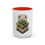 God Power Coffee Mug – Faith & Prosperity Accent Mug (11/15oz)