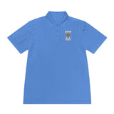 Money Power Polo — Men's White Sport Polo with 'GMP Money Power' Gold Dice Emblem